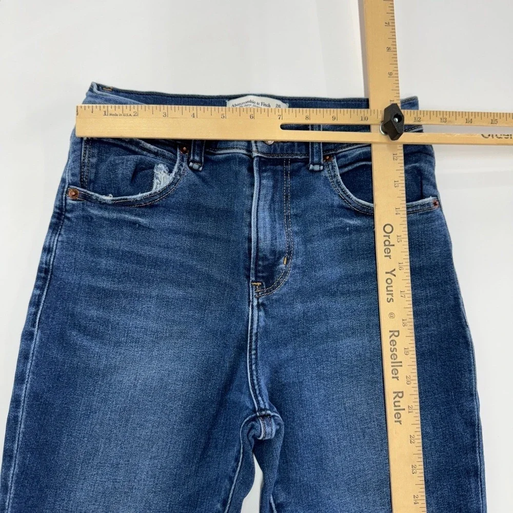 Abercrombie Jeans Women 26 Blue‎ Skinny Dark Wash Denim Preppy Minimalist